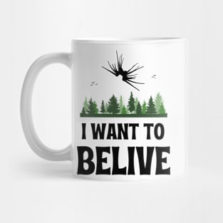 I Want to Belive - Shadow Ship - White - Sci-Fi Mug